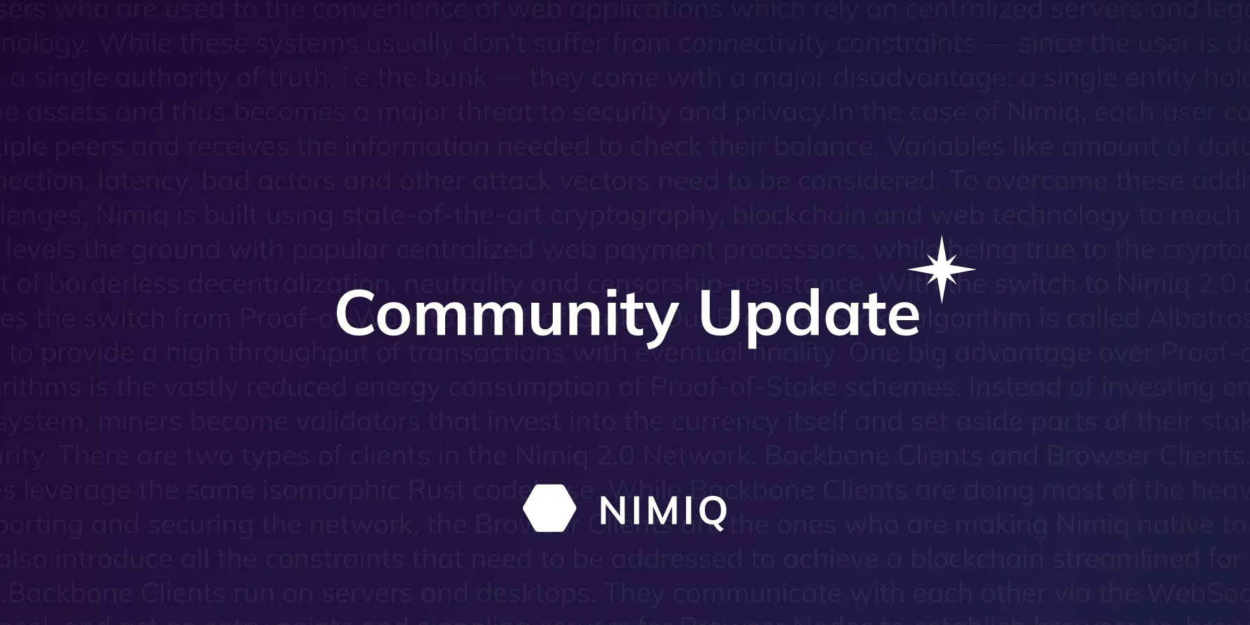 Streamlining Nimiq: The Structure Update